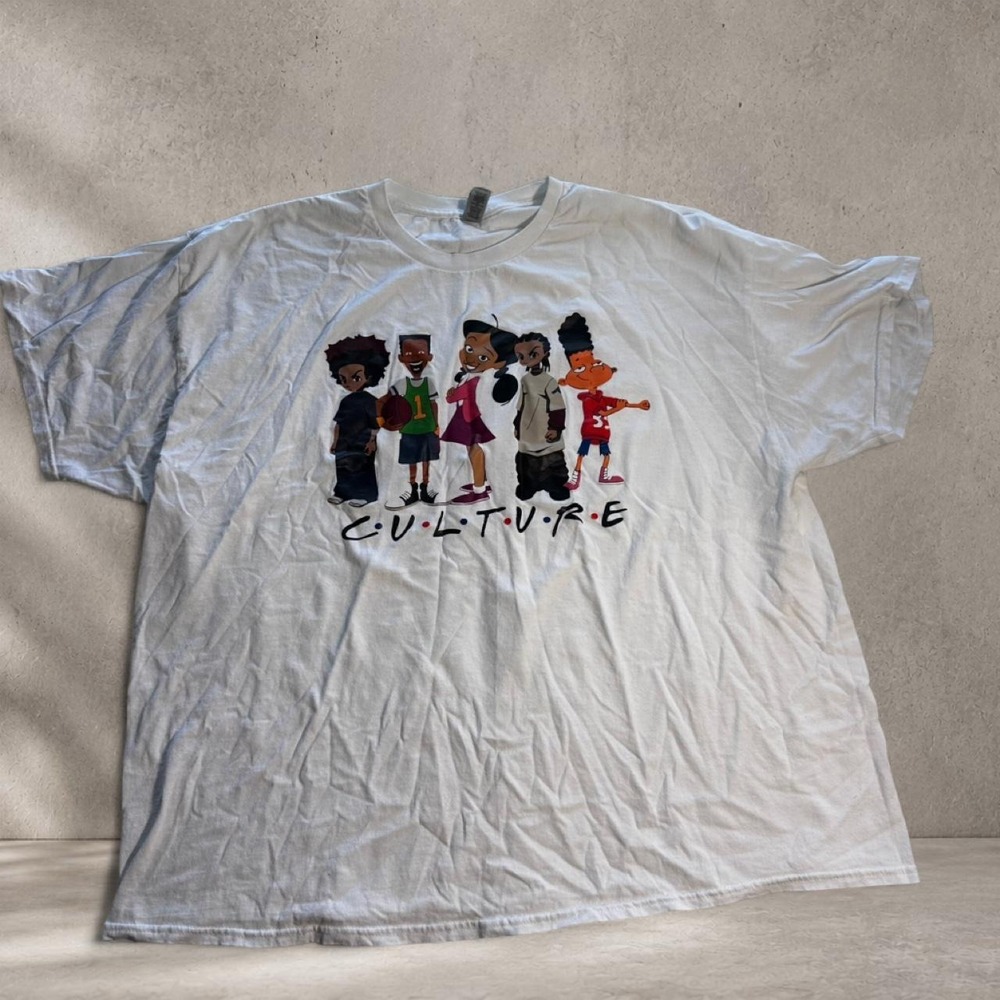 Y2K White Culture Club cotton t-shirt